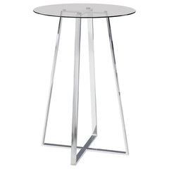 Zanella Silver Bar Table