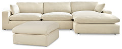 Elyza 3-Piece Sectional with Ottoman - PKG012966