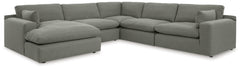 Elyza 5-Piece Sectional with Ottoman - PKG012975