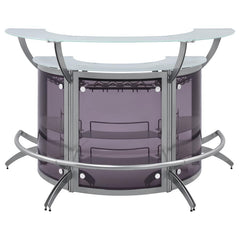 Dallas Silver 3 Pc Home Bar