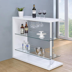 Prescott White Home Bar