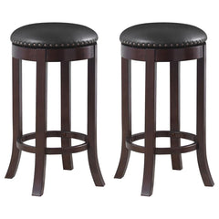Aboushi Black Swivel Bar Stool