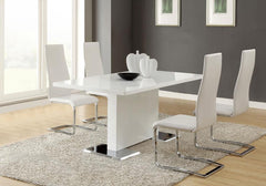 Anges White 5 Pc Dining Set