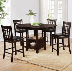 Lavon Brown 5 Pc Counter Height Dining Set