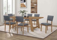 Sharon Brown 7 Pc Dining Set