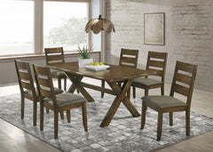 Alston Brown 7 Pc Dining Set