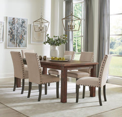 Coleman Brown 7 Pc Dining Set