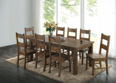 Coleman Brown 9 Pc Dining Set