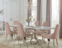 Antoine Pink 7 Pc Dining Set
