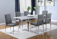 Annika White 7 Pc Dining Set