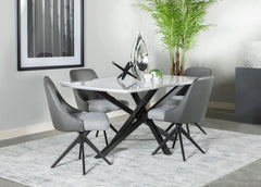 Paulita Grey 5 Pc Dining Set