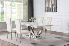 Kerwin White 5 Pc Dining Set