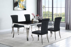Carone Black 5 Pc Dining Set