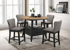 Gibson Black 5 Pc Counter Height Dining Set