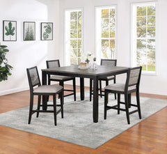 Elodie Grey 5 Pc Counter Height Dining Set