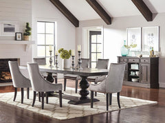 Phelps Grey 7 Pc Dining Set