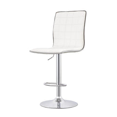 Ashbury White Adjustable Bar Stool