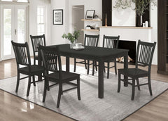 Marbrisa Black 7 Pc Dining Set