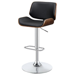 Folsom Black Adjustable Bar Stool