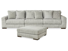 Regent Park 3-Piece Sectional with Ottoman - PKG013005