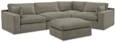 Next-Gen Gaucho 4-Piece Sectional with Ottoman - PKG013008