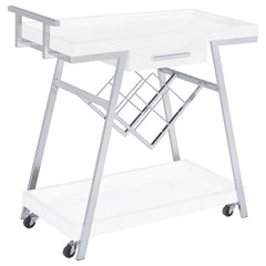 Kinney White Bar Cart