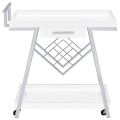 Kinney White Bar Cart