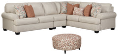 Amici 3-Piece Sectional with Ottoman - PKG000961