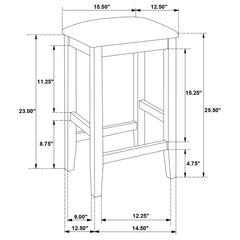 Gabriel Brown Counter Stool