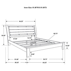 Serenity Brown Queen Bed