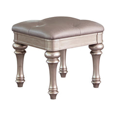 Bling Game Silver Vanity Stool
