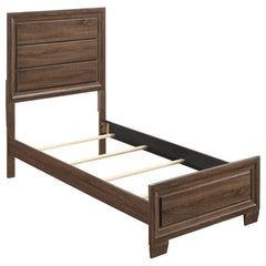 Brandon Brown Twin Bed 5 Pc Set
