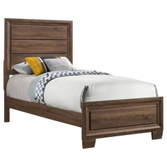Brandon Brown Twin Bed 5 Pc Set