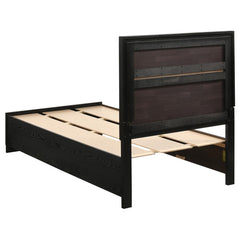 Miranda Black Twin Bed 3 Pc Set