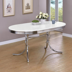 Retro White Dining Table