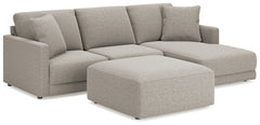 Katany 3-Piece Sectional with Ottoman - PKG014514