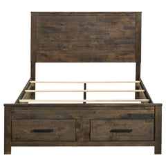 Woodmont Brown Queen Storage Bed