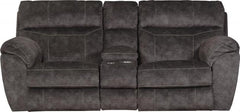 Sedona Pwr Hdrst w/Lumbar Lay Flt Rcl Cnsl Loveseat w/Stg & Cphldrs