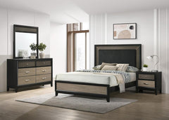 Valencia Brown Queen Bed 4 Pc Set