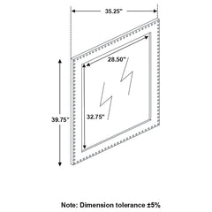 Melody Blue Dresser Mirror