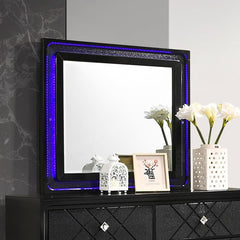 Penelope Black Dresser Mirror