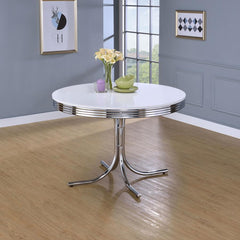Retro White Dining Table