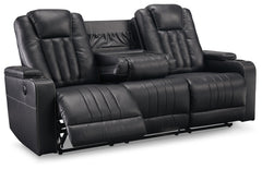 Center Point Reclining Sofa with Drop Down Table