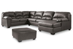 Aberton 3-Piece Sectional with Ottoman - PKG007284