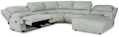 McClelland 5-Piece Reclining Sectional with Chaise - 29302S7