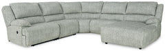 McClelland 5-Piece Reclining Sectional with Chaise - 29302S7