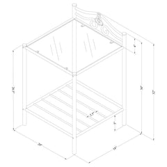 Sydney Gold Nightstand