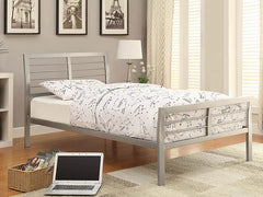 Cooper Silver Twin Bed