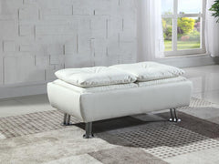 Dilleston White Storage Ottoman