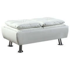 Dilleston White Storage Ottoman